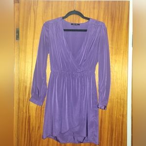 Plum Faux Women's Wrap Dress